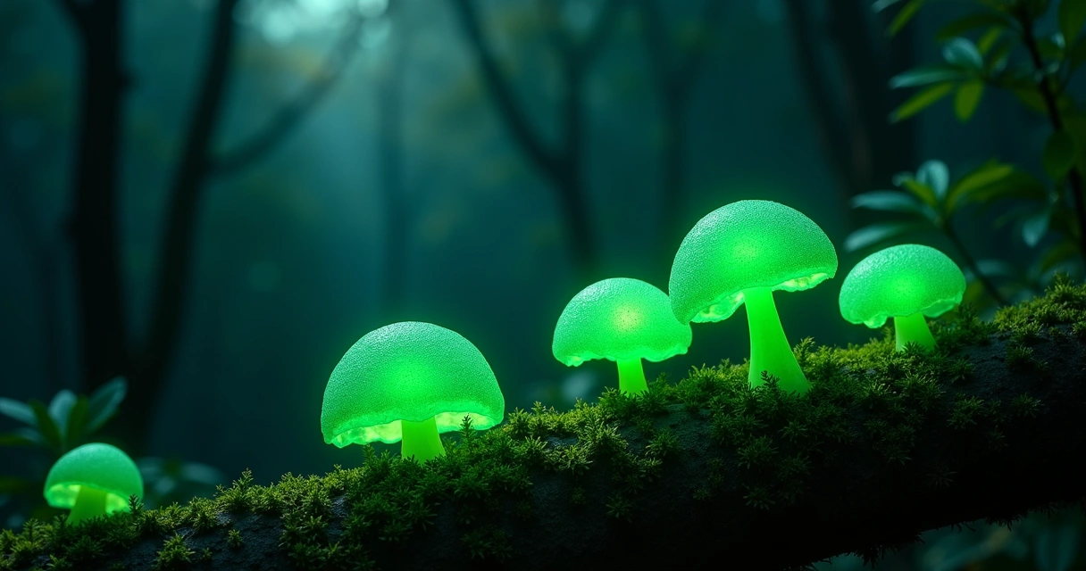 Cogumelos bioluminescentes na Espanha: por que brilham à noite?