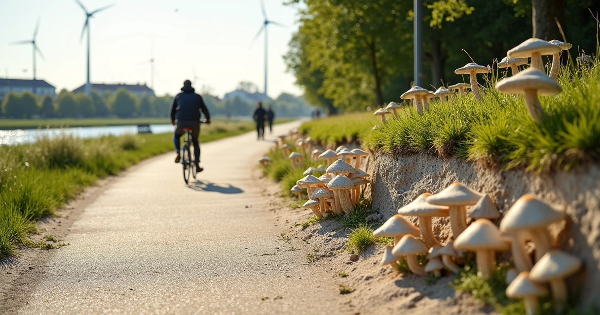 Caminhos de micélios: cogumelos são nova alternativa sustentável para estradas