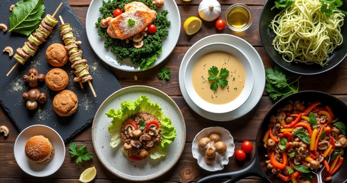 5 receitas cetogênicas com cogumelos: sabor, saúde e baixo carbo